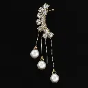Elegant Gold Earring with Pearls.webp
