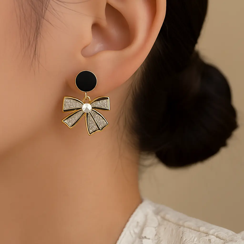 Elegant Earring and Lace Detail.webp