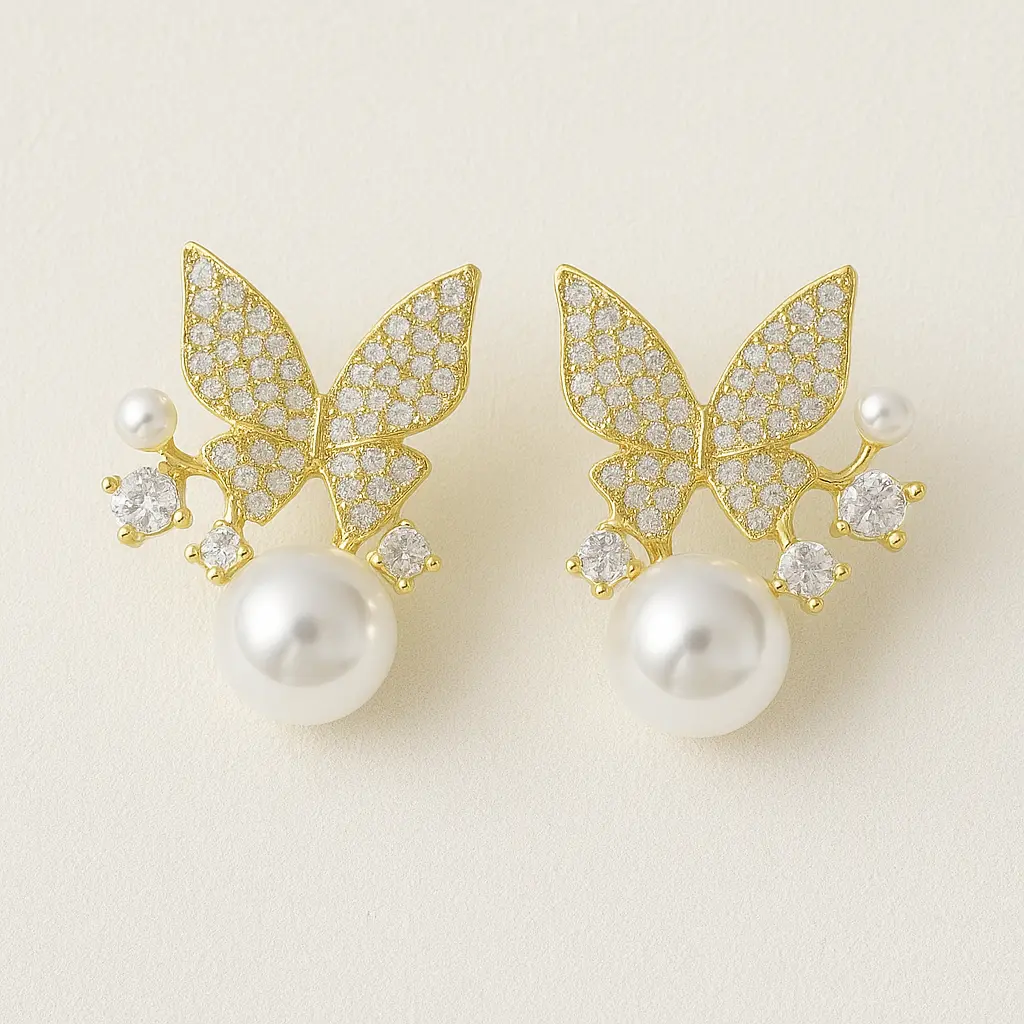 सोने के तितली और मोती बालियां.webp