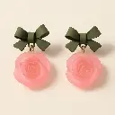 Matte Olive Bows with Pink Roses - Copy.webp