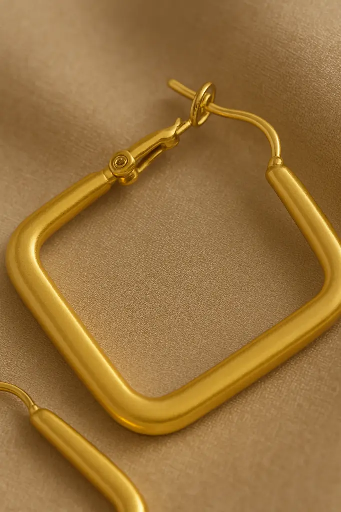 गोल्ड स्क्वायर हूप कान की बालियां.webp