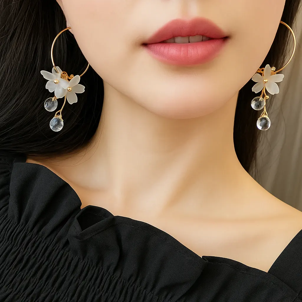 Satin Lips and Golden Earrings.webp
