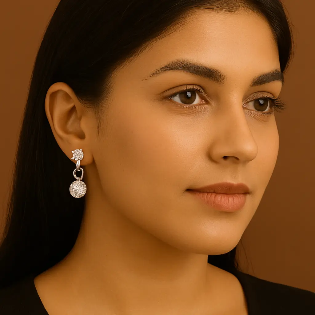 South Asian Woman with Sparkling Earrings.webp