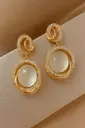 Dazzling Gold Ear Cuffs with Pearls