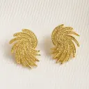 Vertical Line Statement Earrings with Multi-Size Faux Pearls