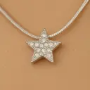 Dazzling Pave Zirconia Star Pendant Necklace on Snake Chain