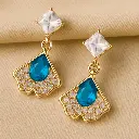 Emerald Drop Designer Earring