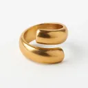 Gold Open Band Adjustable Ring for Women | Minimal Chunky Statement Ring