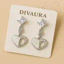Heart Drop Earring