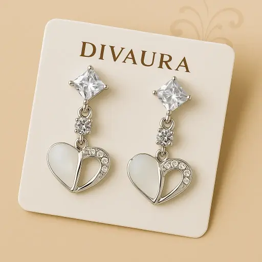 [SKU16] Heart Drop Earring